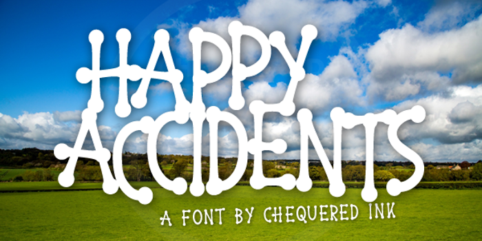 Happy Accidents Font poster