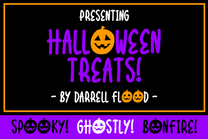 Halloween Treats Font poster
