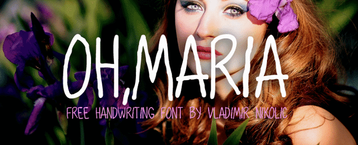 OhMaria Font poster