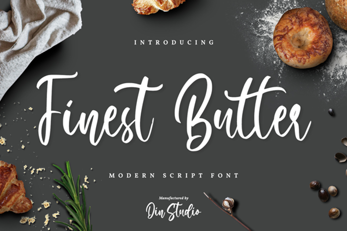 Finest Butter Font poster