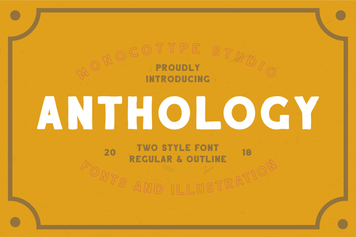 Anthology Font poster