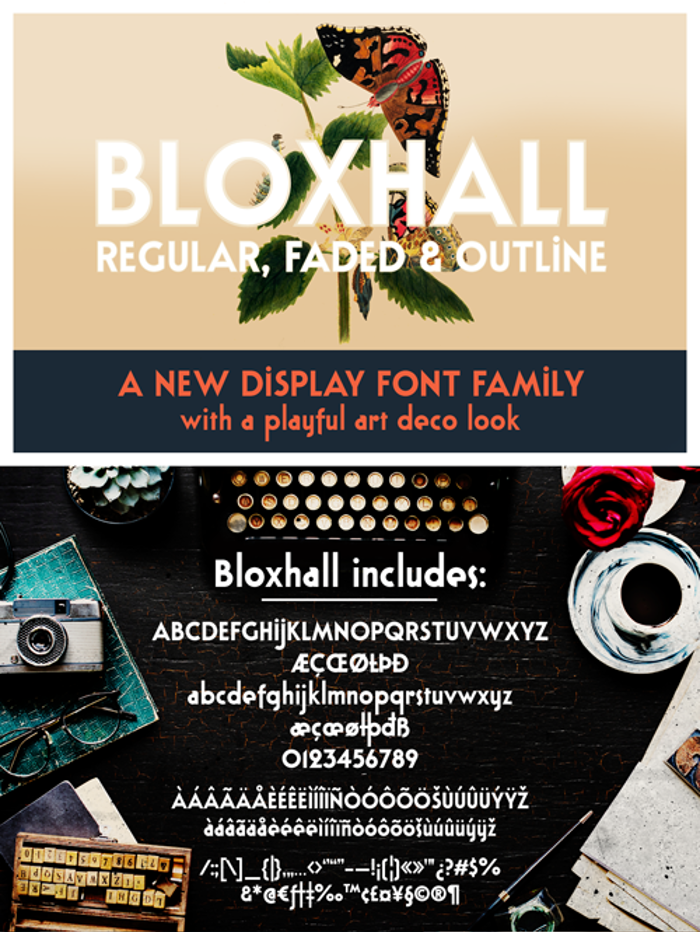 Bloxhall Sample Font poster