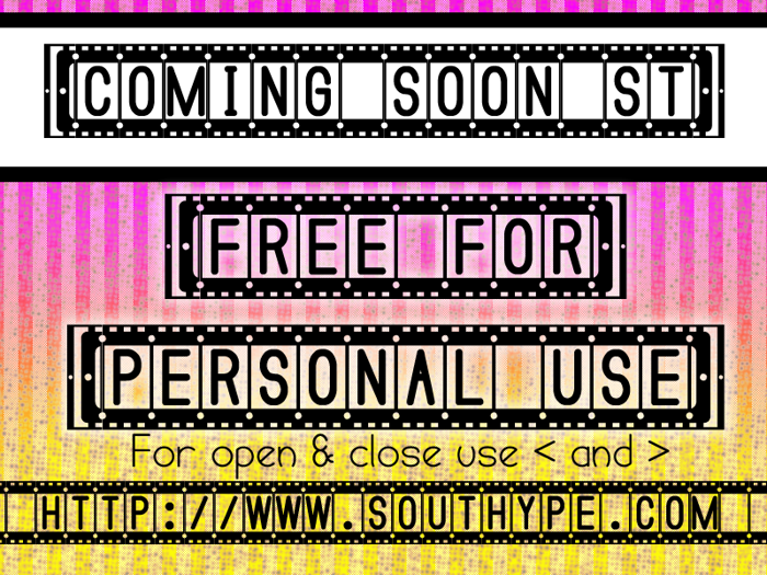 Coming Soon St Font poster