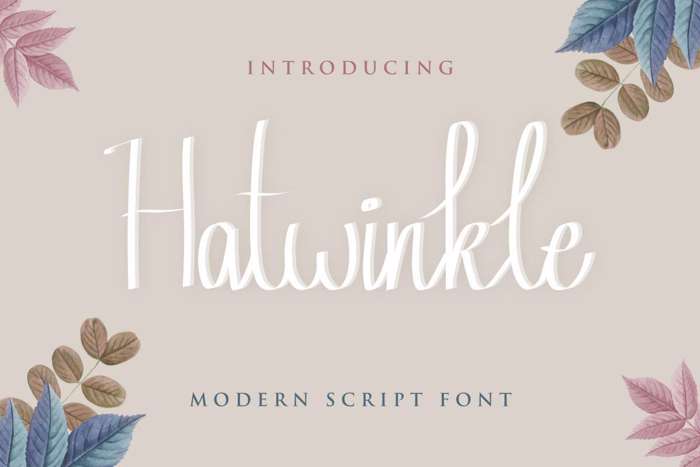 Hatwinkle Font poster