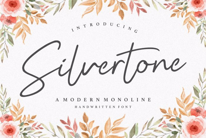 Silvertone Font poster
