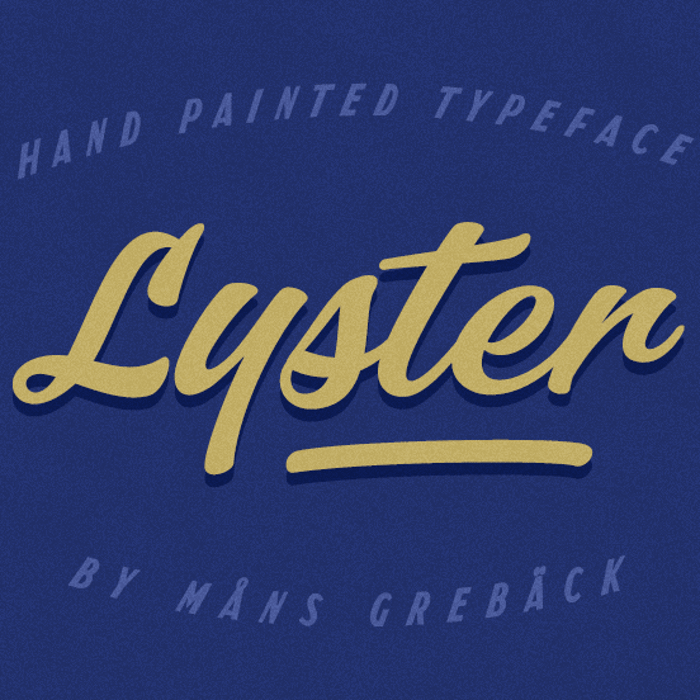 Lyster Font poster