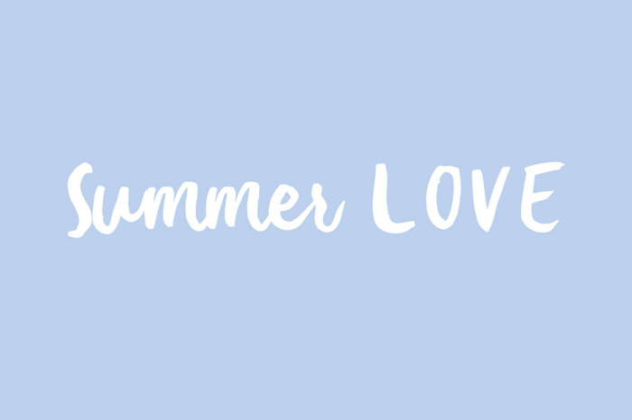 Summer Love Font poster