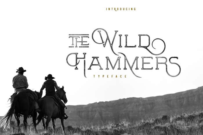 The Wild Hammers Font poster