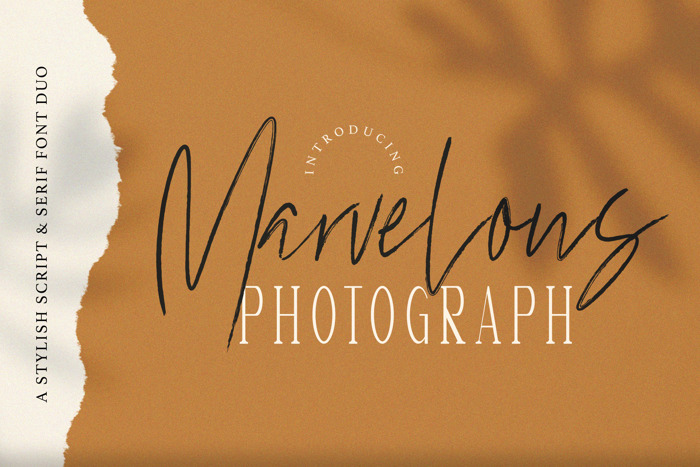 Marvelous Photograph Serif Font poster