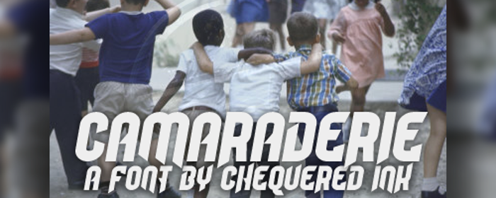 Camaraderie Font poster