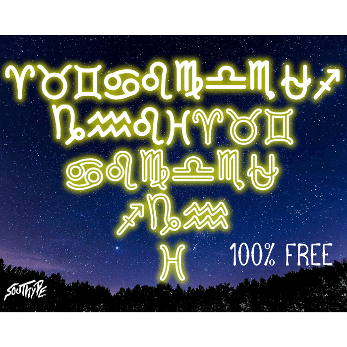 Zodiac St Font poster