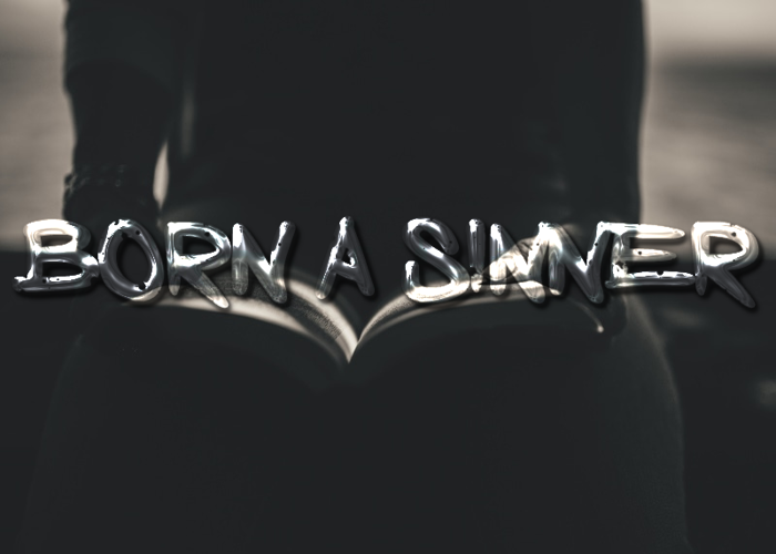Born a Sinner Font poster