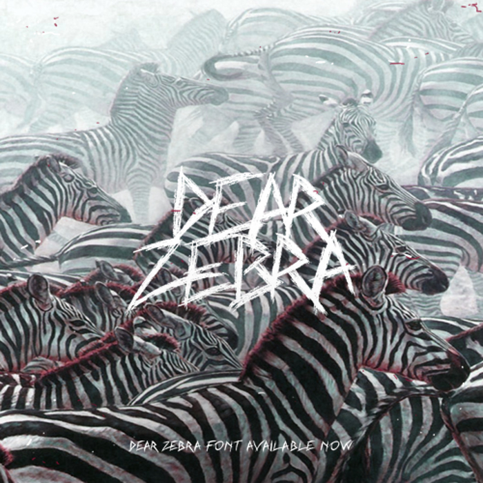 Dear Zebra Font poster