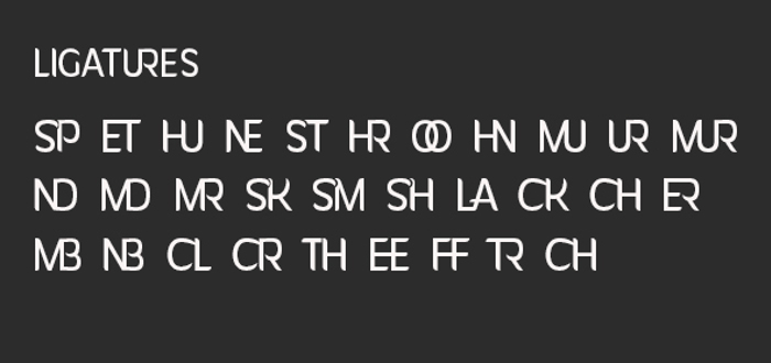 Giger Font poster