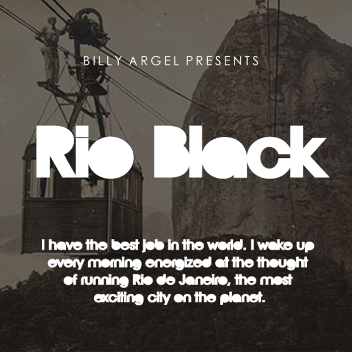 Rio Black Font poster