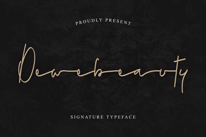 Dewebeauty Font poster