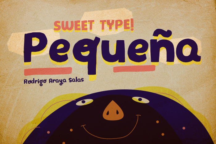 Pequeña Font poster