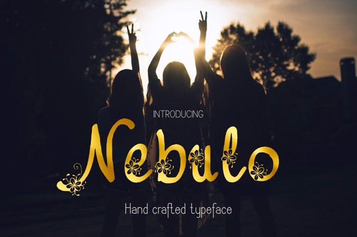 Nebulo Font poster