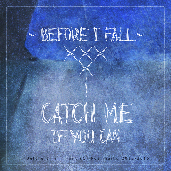 Before I Fall Demo Font poster