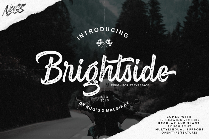 Brightside Font poster