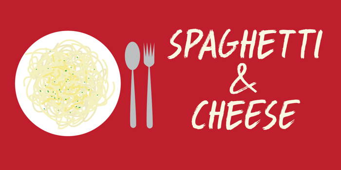 DK Spaghetti And Cheese Font poster