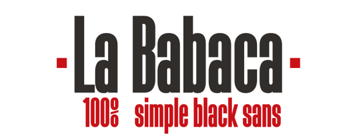 La Babaca Font poster