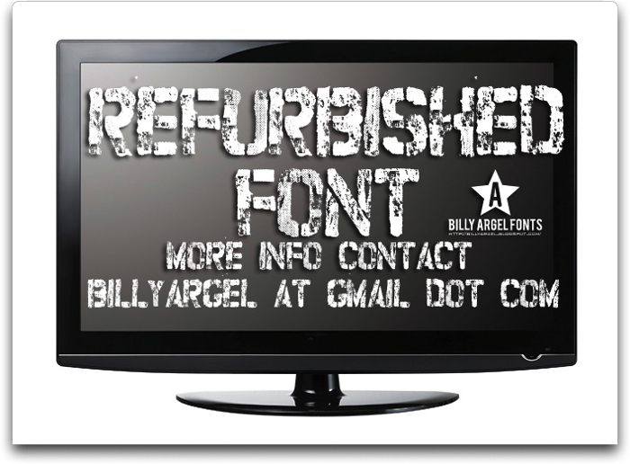 refurbished Font poster