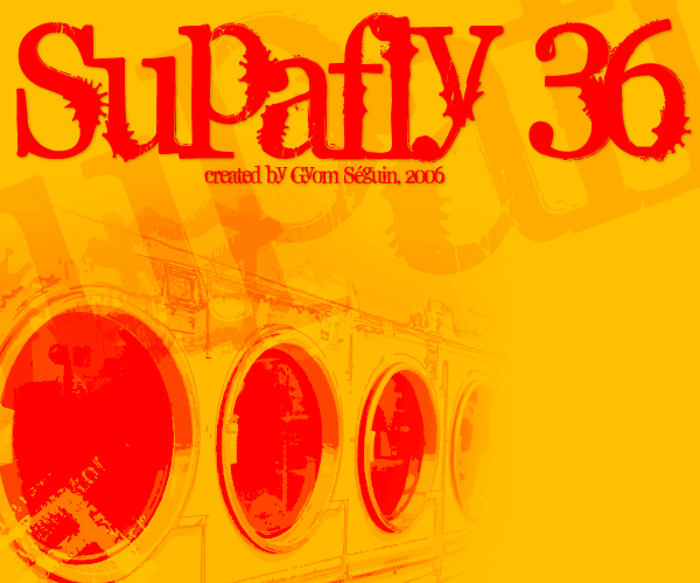 Supafly 36 Font poster
