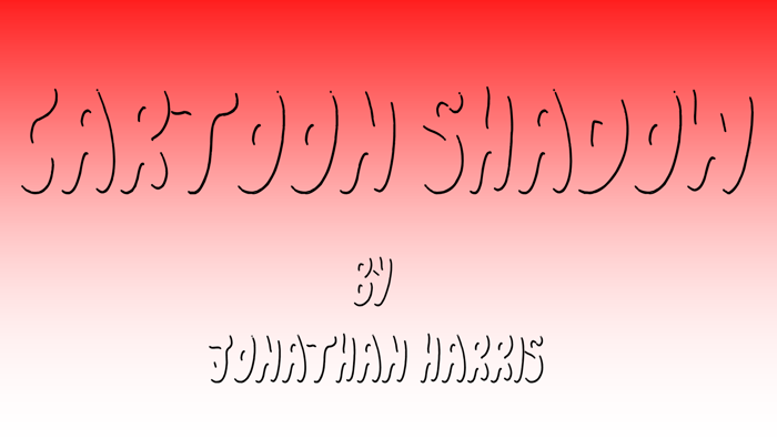 Cartoon Shadow Font poster