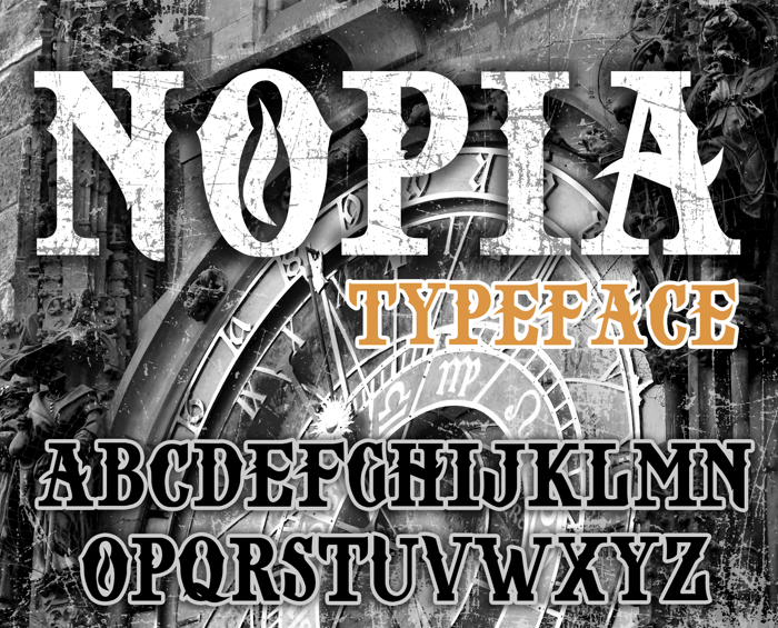 NOPIA DEMO Font poster