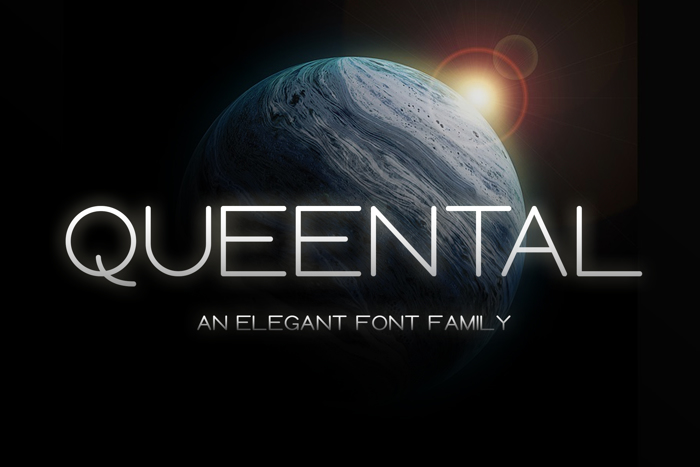 Queental Font poster