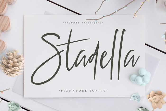 Stadella Font poster