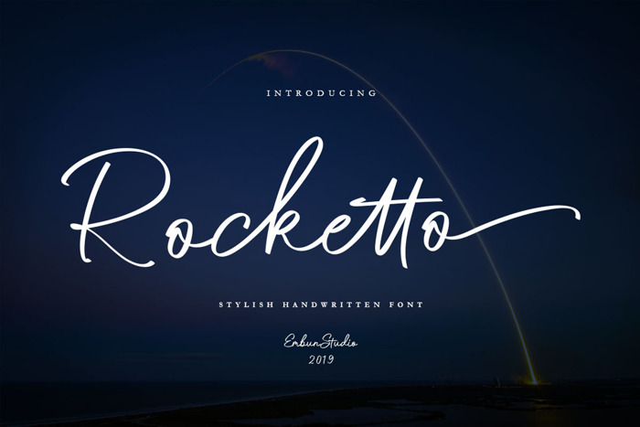 Rocketto Font poster