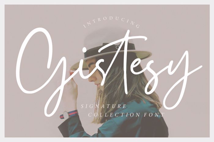 Gistesy Font poster