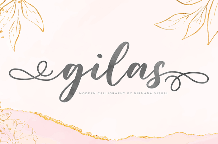 Gilas Font poster
