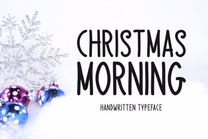 Christmas Morning Font poster