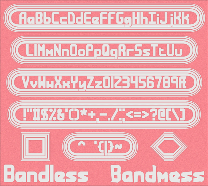 Bandwidth BRK Font poster