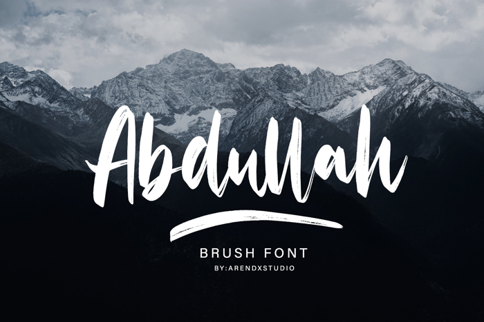 Abdullah Font poster
