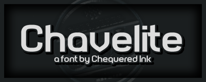 Chavelite Font poster