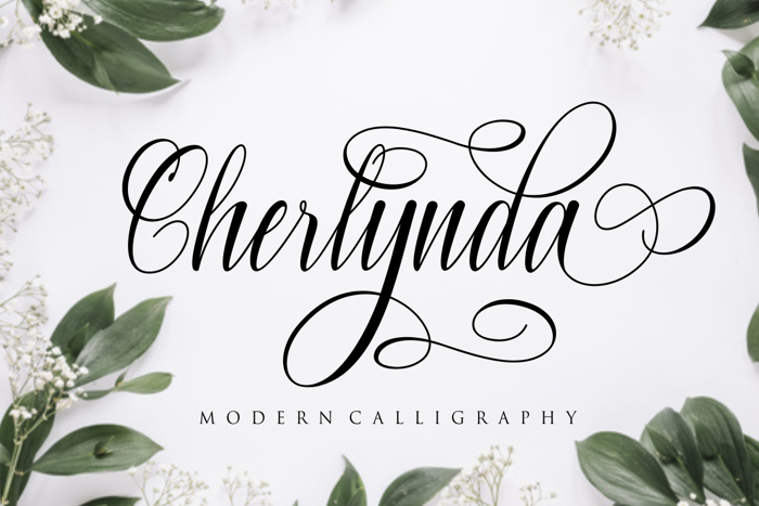 Cherlynda Font poster