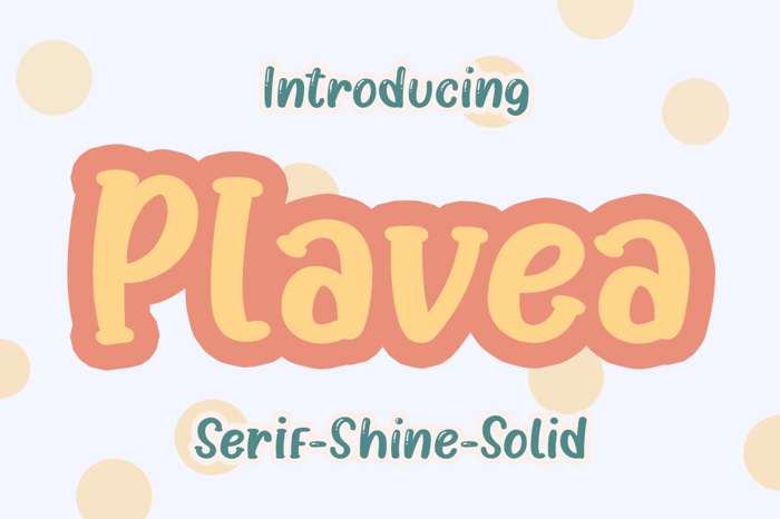 Plavea Font poster