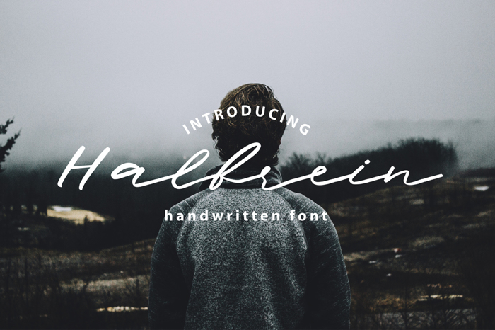 Halbrein Font poster