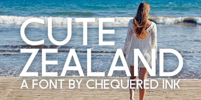 Cute Zealand Font poster