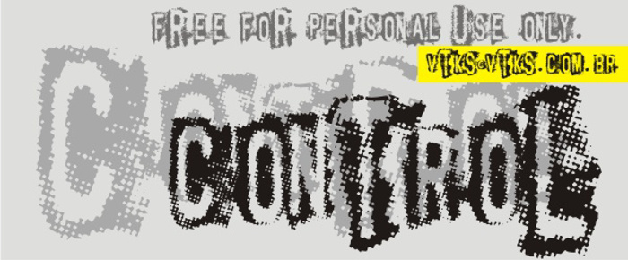 vtks Control Font poster