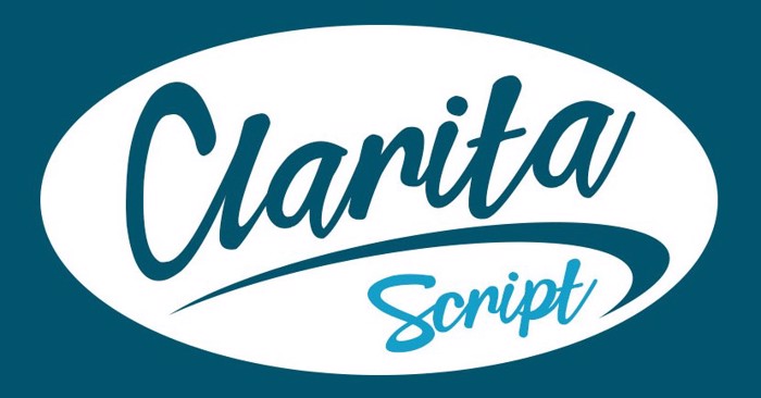 Clarita Script Font poster