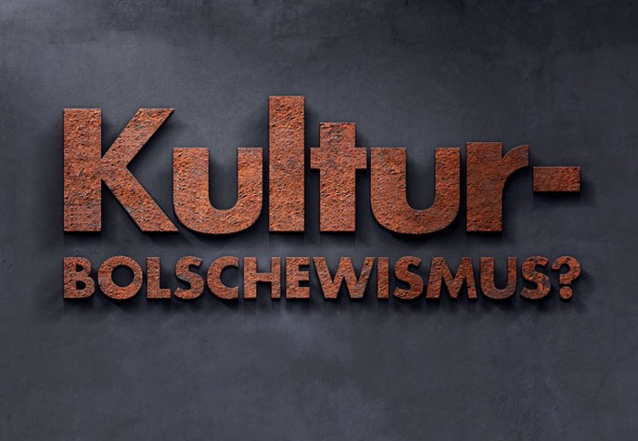Kulturbolschewismus Font poster