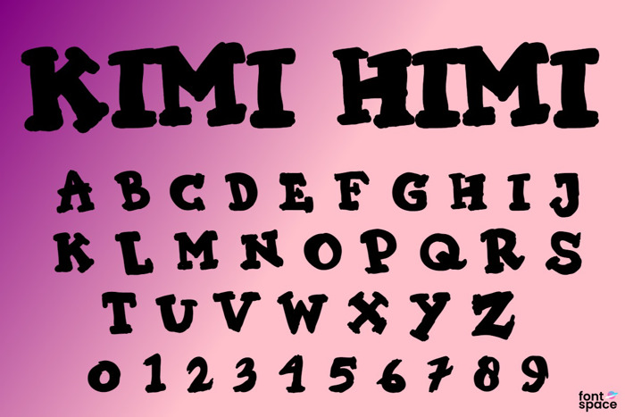 KIMI HIMI Font poster