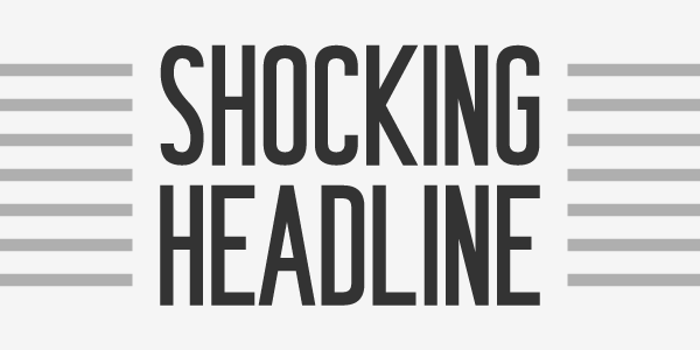 Shocking Headline poster