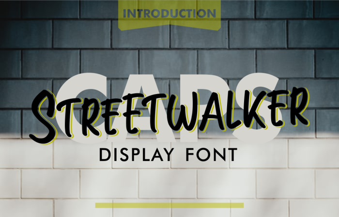 Streetwalker Caps Font poster