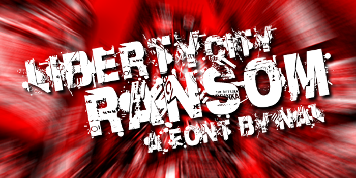 Liberty City Ransom Font poster